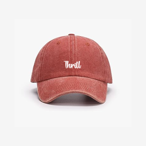 Thrill Embroidered Baseball Cap