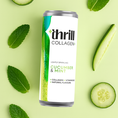 THRILL Collagen+ Cucumber - Mint 12x250ml